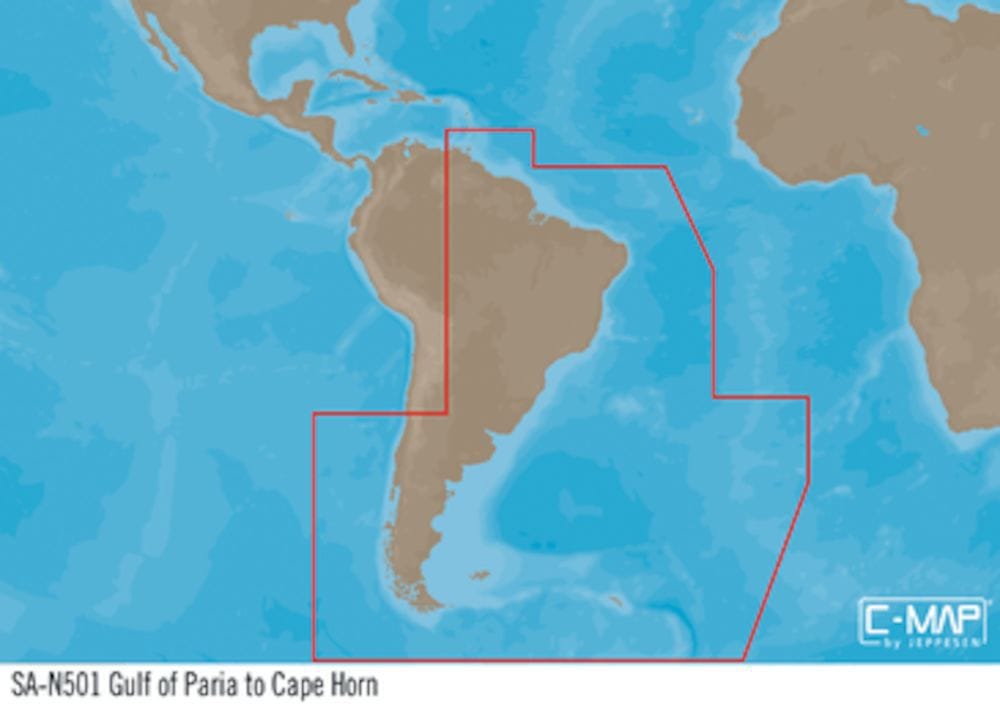 C-MAP SA-Y501 : Gulf of Paria to Cape Horn