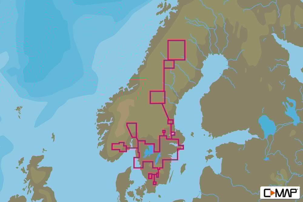 C-MAP SCANDINAVIA INLAND WATERS-MAX-N