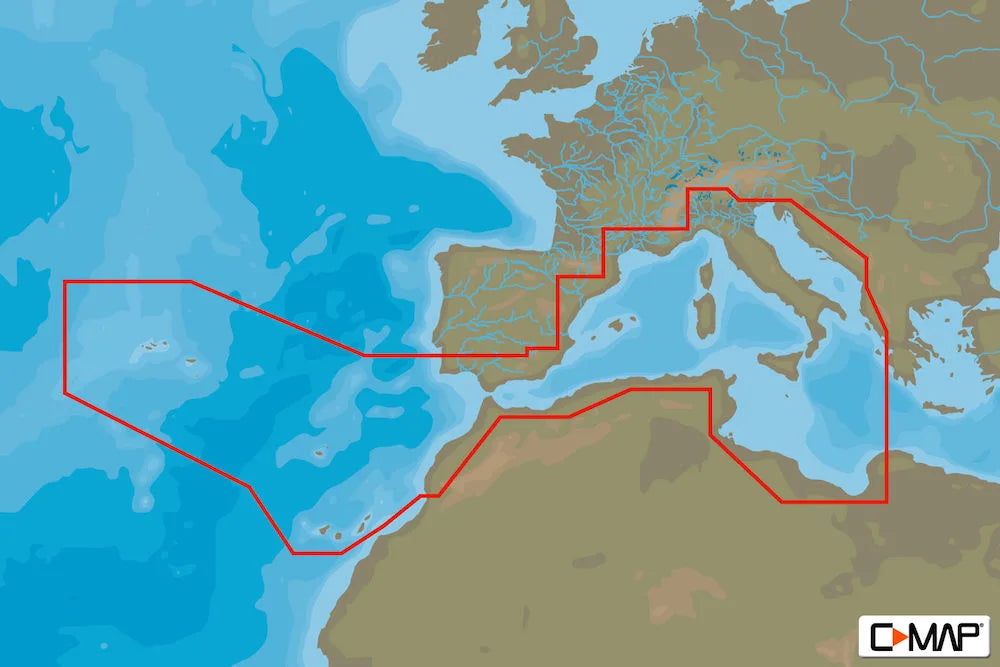 C-MAP SOUTH-WEST European COASTS-4D