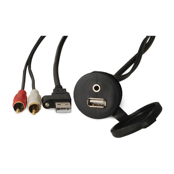 GARMIN Fusion | Panel Mount USB/3.5 mm AUX Connector