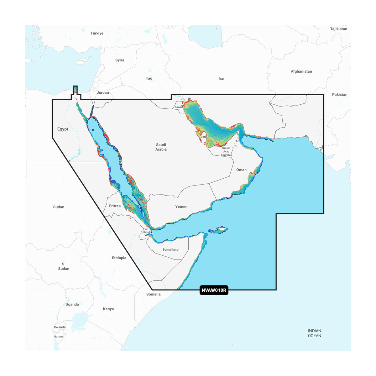 Garmin Navionics Vision+™ Persian Gulf and Red Sea: Nautical Charts