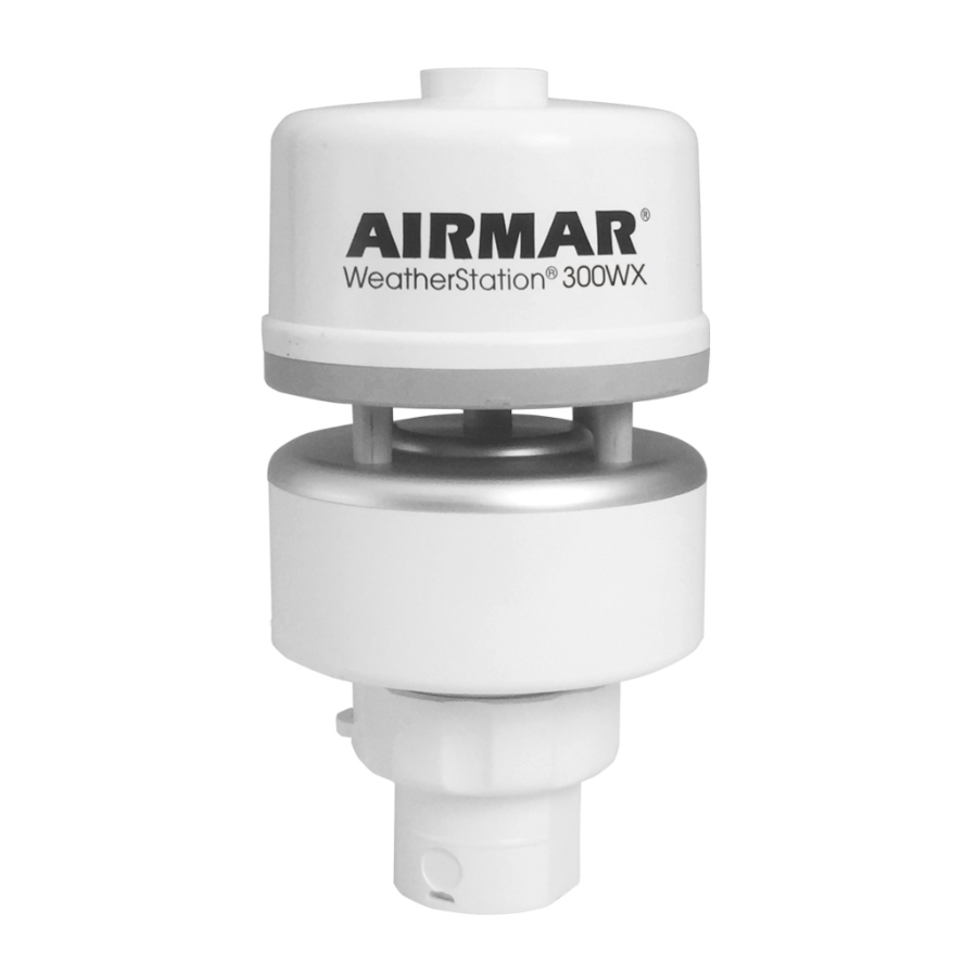 Airmar 300WX Wind Data, RS422, IP67, 10 Hz GPS, 3-axis compass, pitch/roll, pressure, temperature. NMEA 0183 / NMEA 2000.