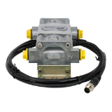SmartFlex Diesel Flow Meter, 100-600 LPH, Dual-Chamber, Alloy Housing, Threaded Connections