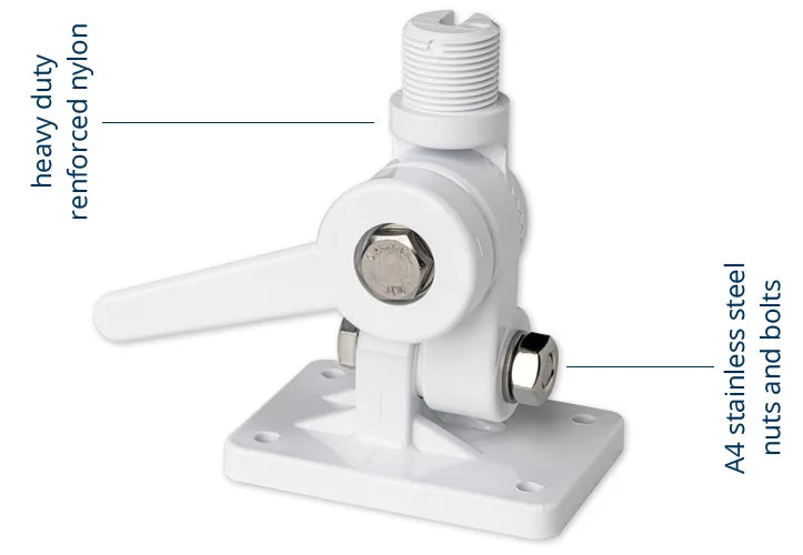 SCOUT Four way solid nylon ratchet mount