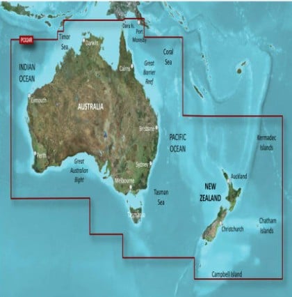 Garmin Australia and New Zealand Coastal Charts
