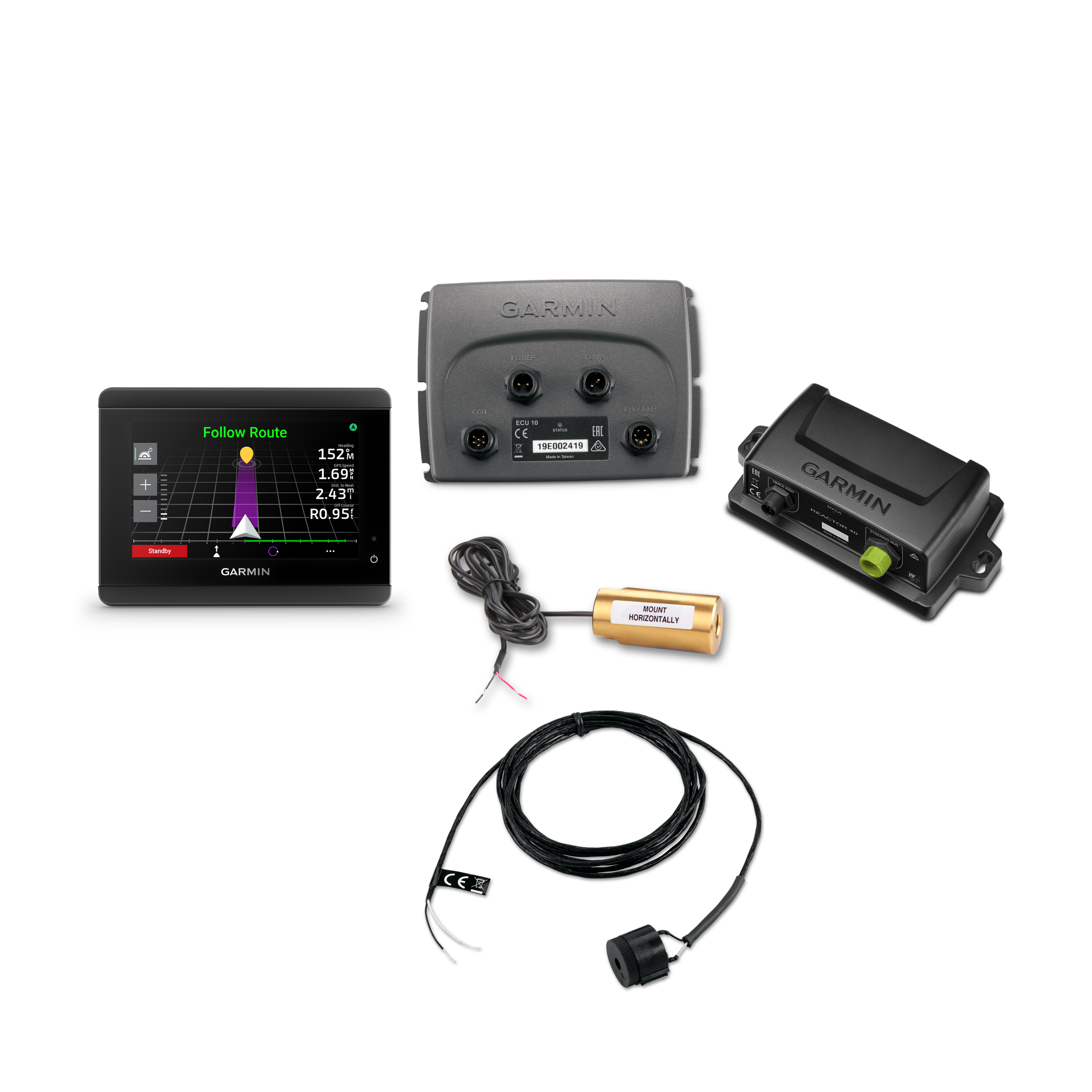 Garmin Hydraulic Autopilot Reactor 40 With autopilot instrument GHC 50