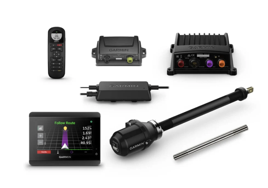 Garmin Reactor 40 autopilot for outboard motor With GHC 50 and stainless steel tilt tube