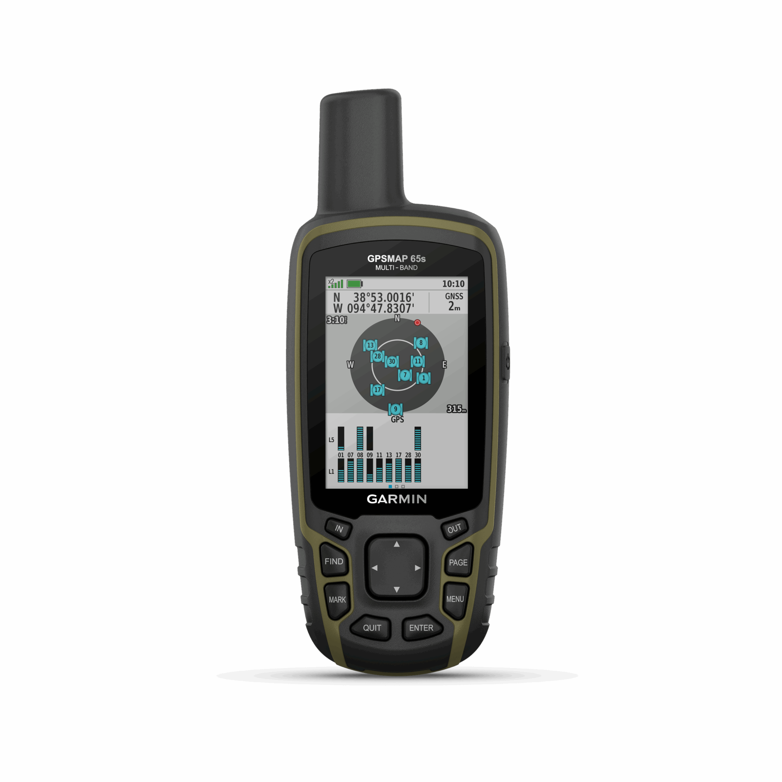 Garmin Gpsmap 65s Multi-band handheld GPS with various navigation sensors