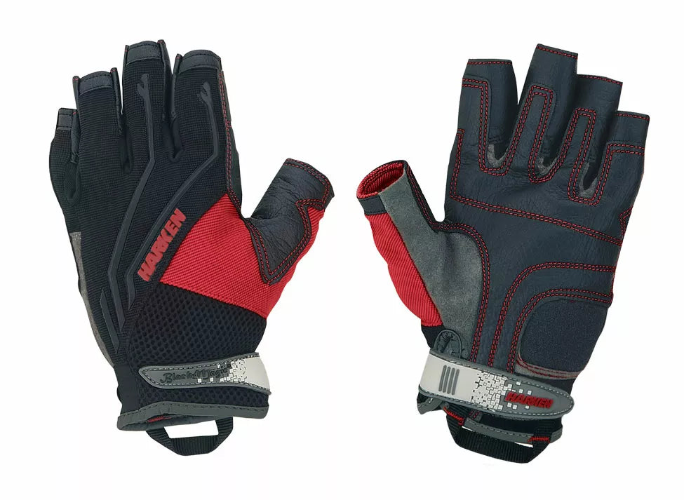 Harken Reflex 2083 3/4 Finger Gloves — front and palm