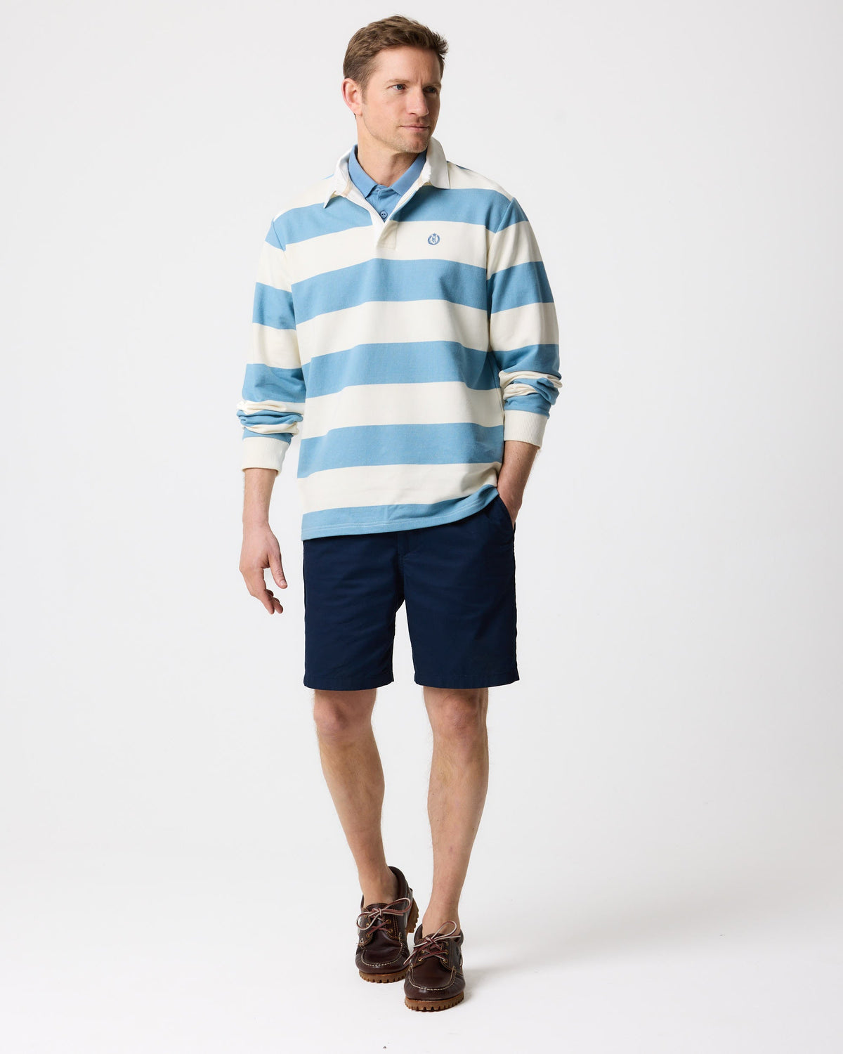 Hayling Rugby - Fjord Blue/Off White