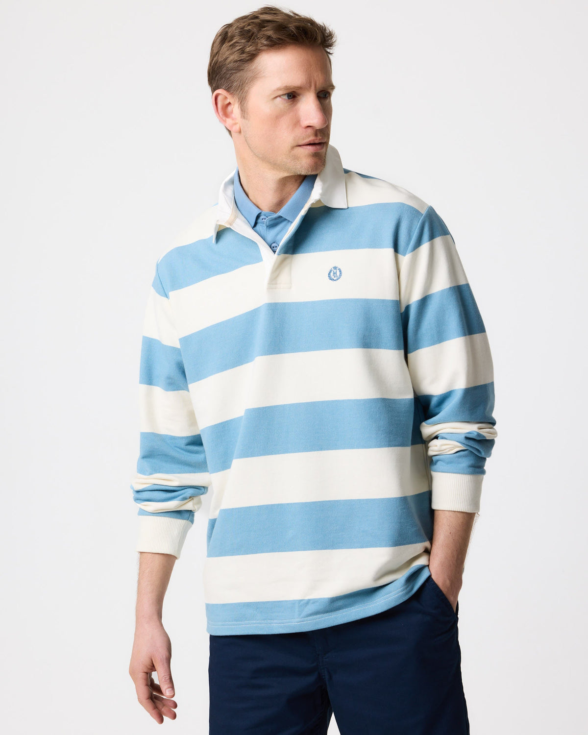 Hayling Rugby - Fjord Blue/Off White