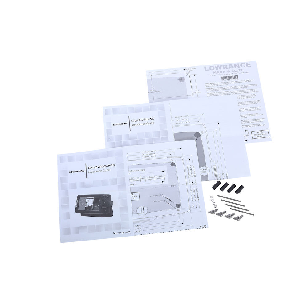 Lowrance FLUSH MOUNT KIT. 5"-9" MARK/ELITE/HOOK