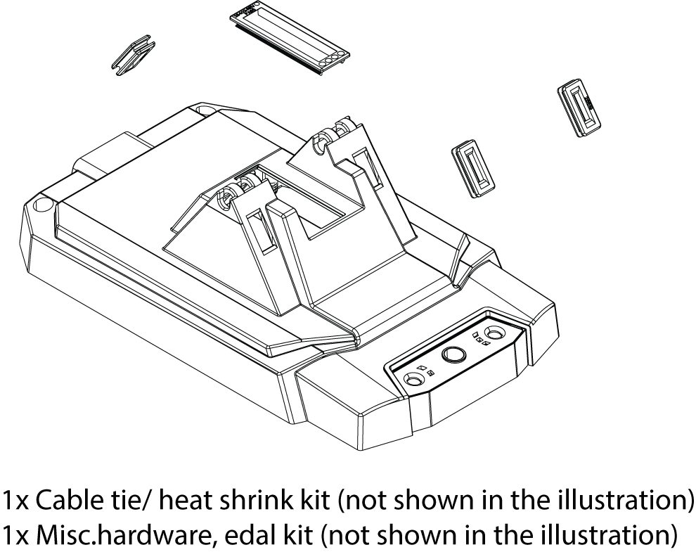 Lowrance Housing, Lower, Pedal Kit