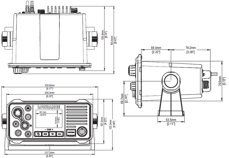 Lowrance Link-9 Marine  Radio with  and  Receive - image 4