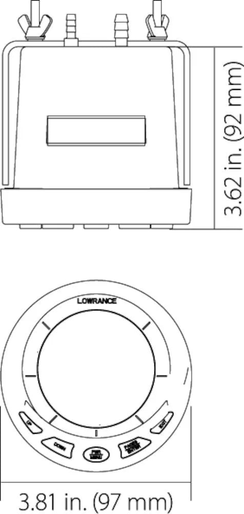 Lowrance LMF-400 . NMEA 2000® gauge 4" - image 2