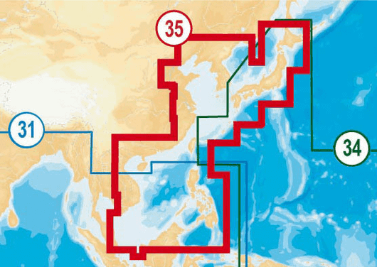 Navico NAVIONICS 31XG. INDIAN OCEAN/S CHINA SEA