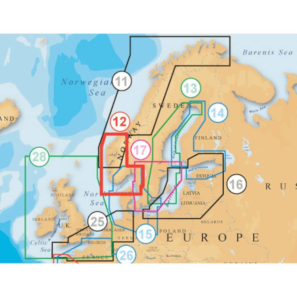 Navico NAVIONICS EU Nordic . Norway SW Platinum Cartas Marítimas