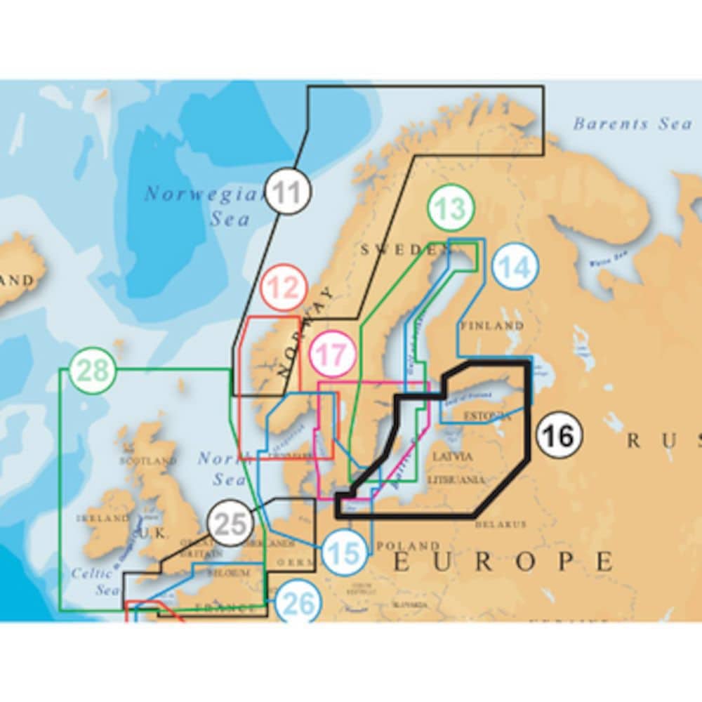 Navico NAVIONICS EU Nordic . South Baltic Platinum Cartas Náuticas Marítimas
