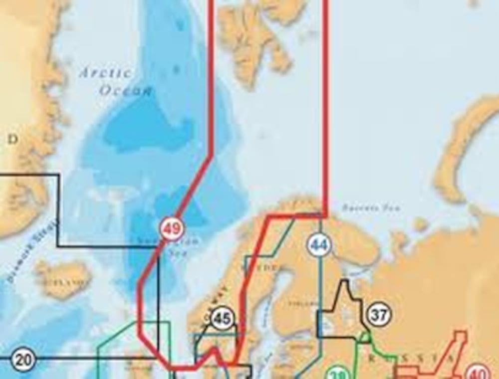 Navico Navionics GOLD XL9 49XG Cartão MSD com Adaptador SD . NORUEGA