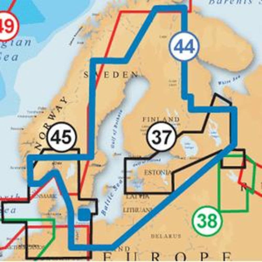 Navico Navionics MSD/44XG XL9 44XG . Baltic-Finland-Sweden-Norway South SD Card