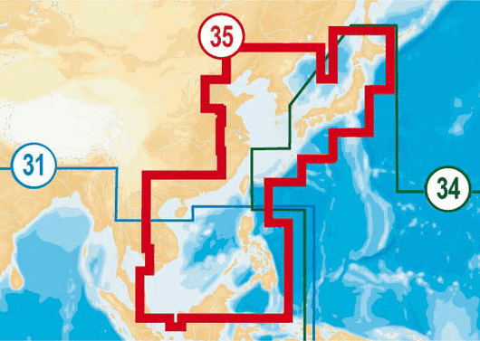 Navico NAVIONICS MSD/NAVU35XG. CHINA S. UPDATES. Coverage Area