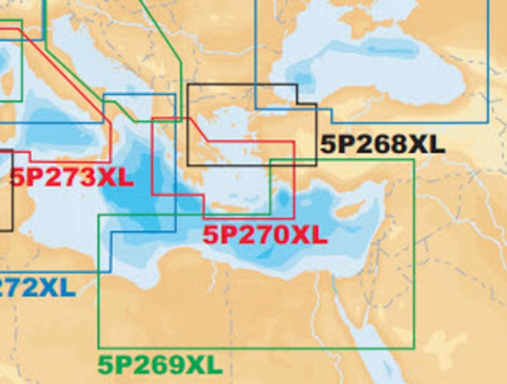 Navico Navionics Platinum+ 5P269XL Mediterrâneo Sudeste