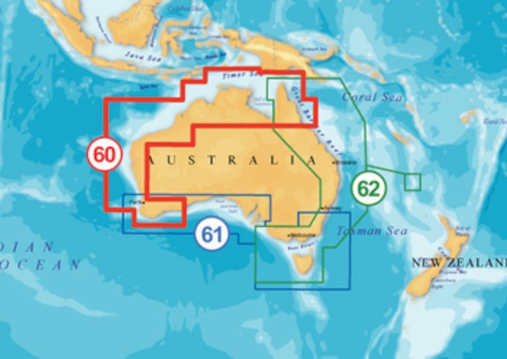 Navico Navionics Platinum+ XL3 60PP. ऑस्ट्रेलिया उत्तर और पश्चिम