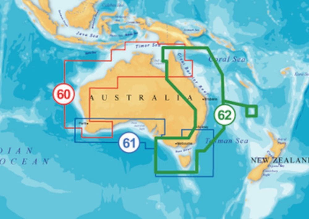Navico Navionics Platinum+ XL3 62PP. ऑस्ट्रेलिया पूर्व और उत्तर