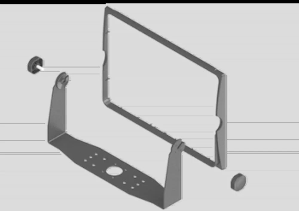 Navico NSS12/T12 BRACKET MOUNTING KIT