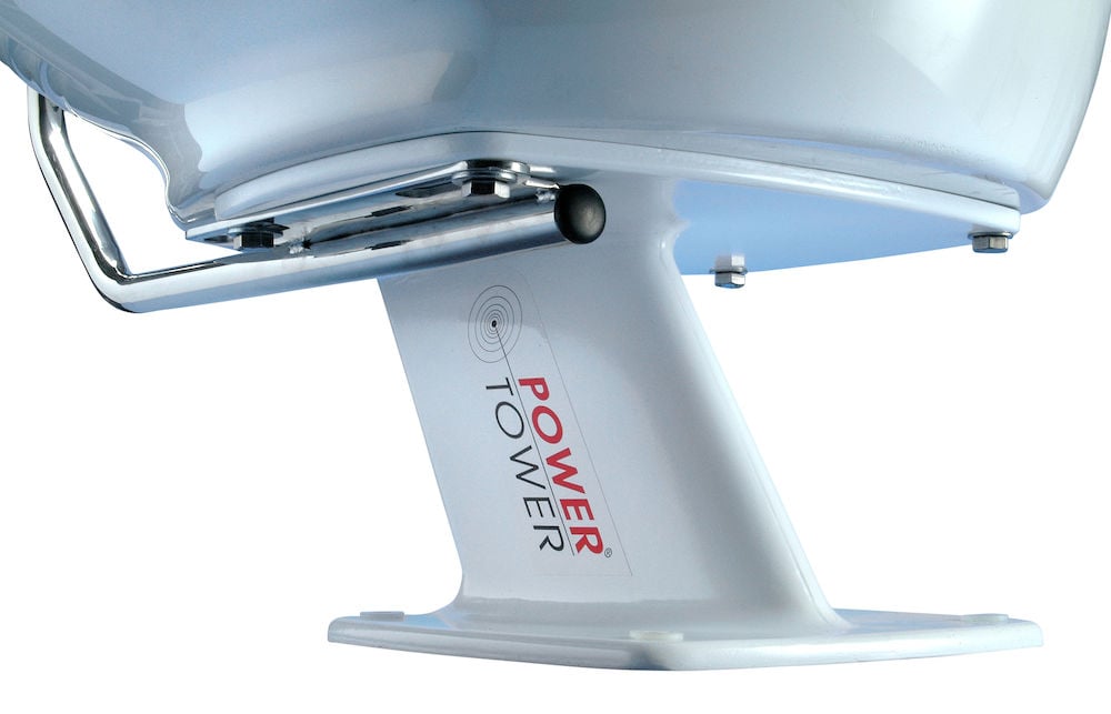 Navico Pt2001 Powertower for Halo 20/20+ and Broadband Dome Radars . 350mm (14") White Composite