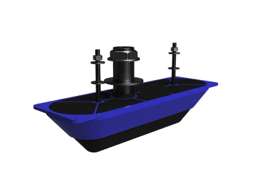 Navico StructureScan 3D Transducer Stainless Steel Thru-Hull Single