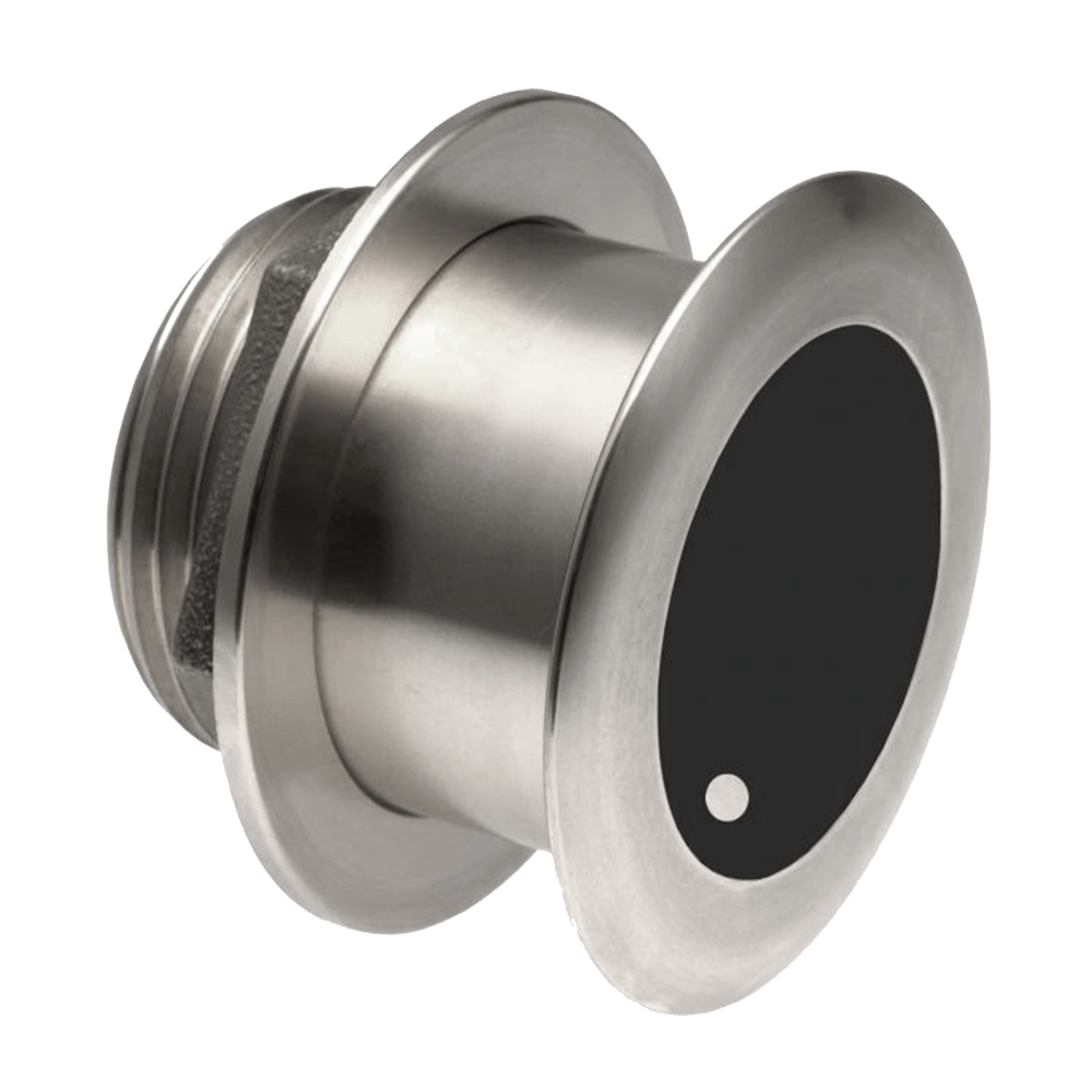 Navico XSONIC SS164 Stainless Steel low profile thru-hull 1 kW 50/200 kHz with 22/20° 6/6° array beamwidths and 20° tilt Depth/Temp -12m