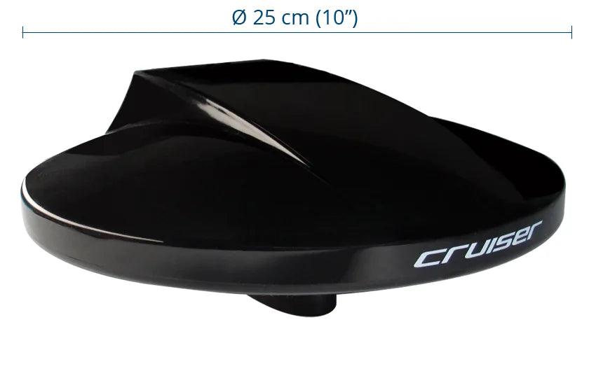 Omnidirectional TV antenna d. 25 cm (10″) black