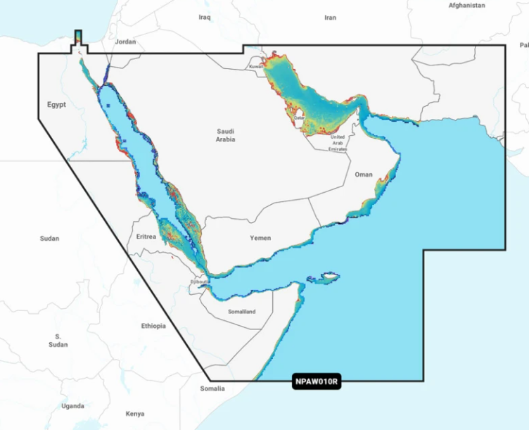 Navionics NPAW010R PLATINUM+ The Gulf & Red