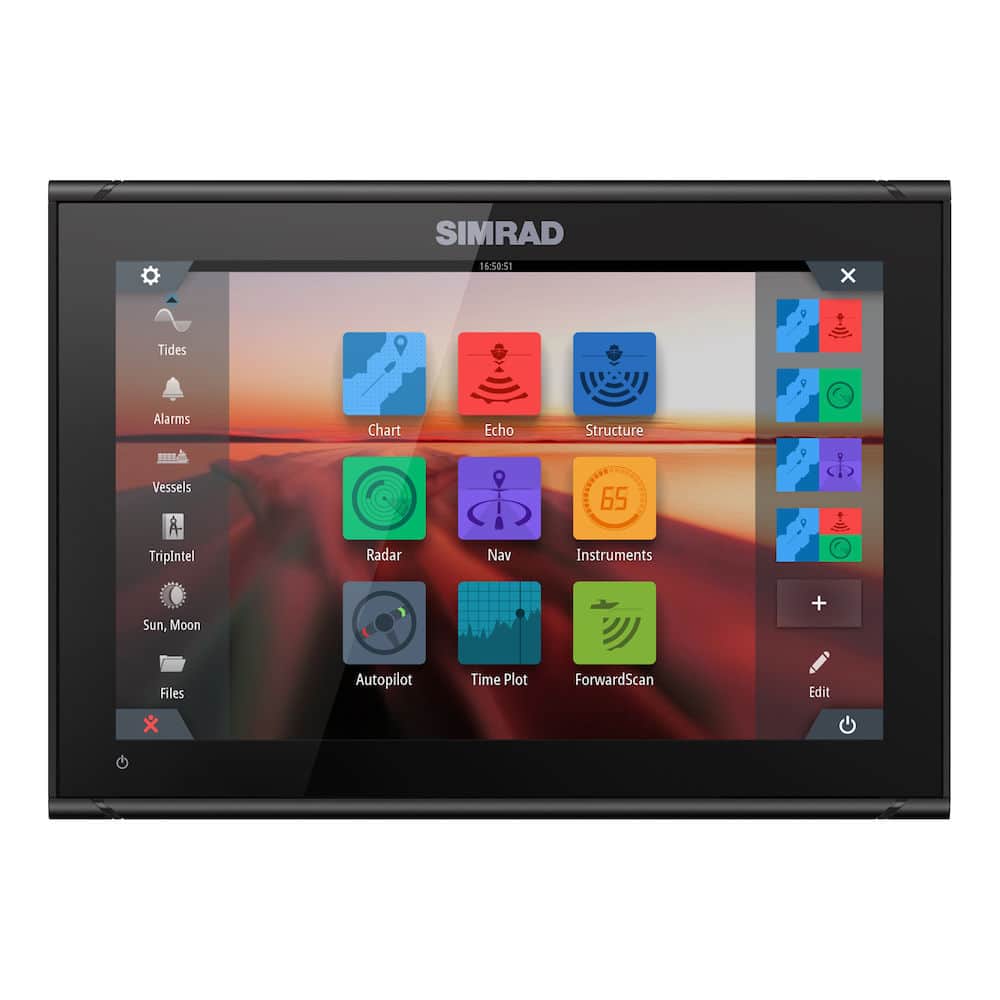 Simrad 12-inch chartplotter and radar display with global basemap - image 2