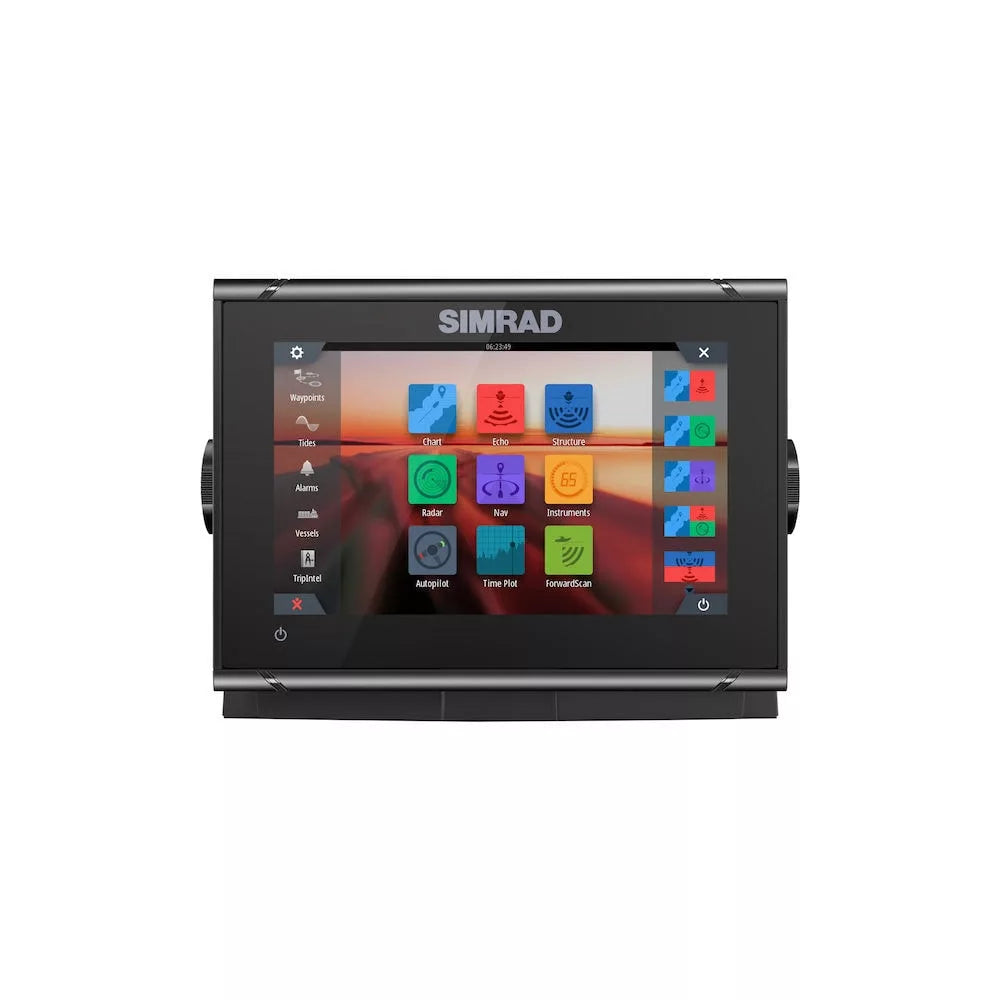 Simrad 7-inch chartplotter and radar display with global basemap