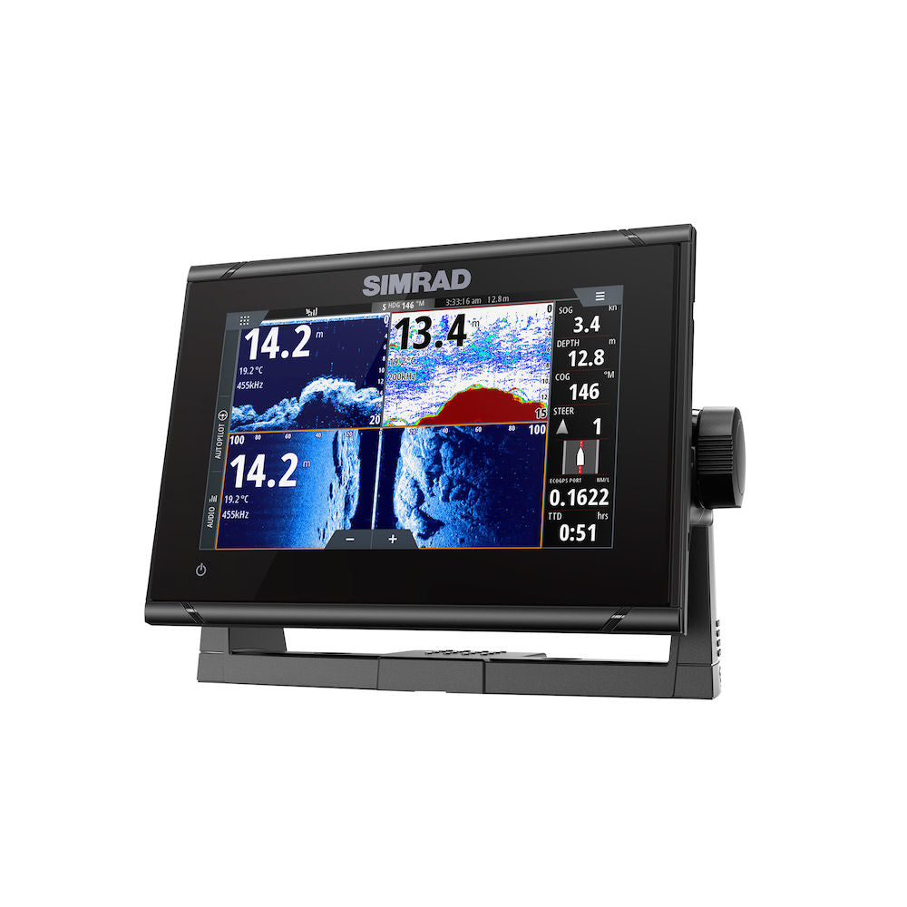 Simrad 7-inch chartplotter and radar display with HDI transducer - image 2
