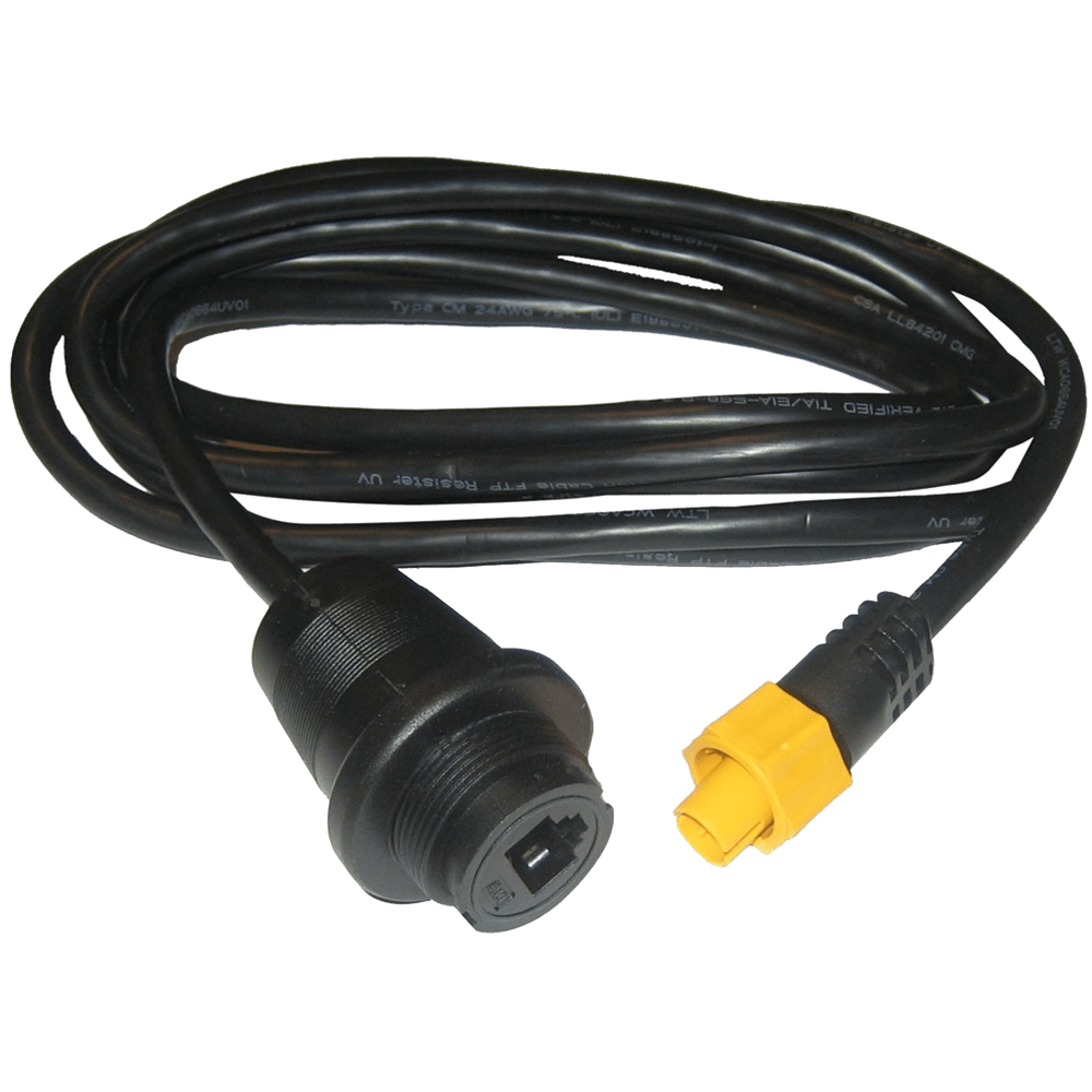 Adaptador Ethernet Simrad RJ45 macho recto a hembra amarilla de 5 pines, 0,2 m (8")