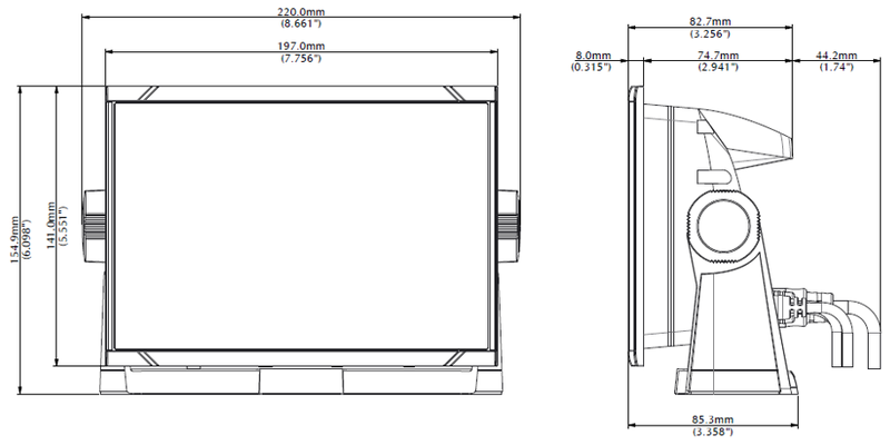Simrad   7-inch Chart Plotter and Radar Display with Active Imaging 3-in-1 Transducer - image 2
