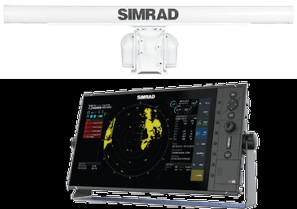 Simrad Pro R3016 25 kW 7 foot antenna radar kit is a dedicated 16" widescreen Radar Control Unit and 25 kW HD Radar