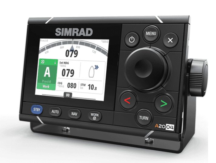 Simrad Pro The A2004 is a dedicated autopilot controller designed to meet the needs of professional mariners aboard a variety of commercial vessels