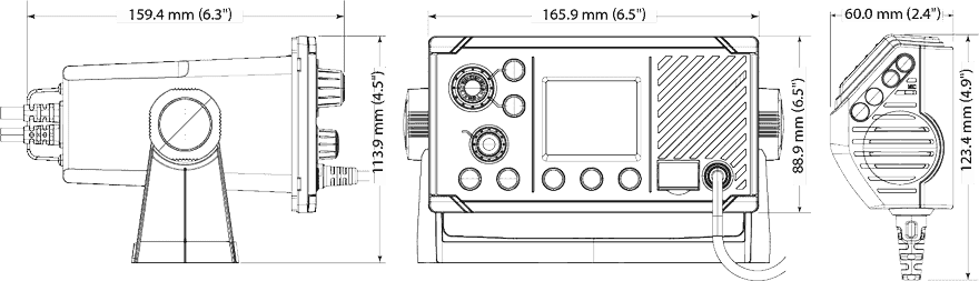 B&G  V20s Fixed Mount Class D   Radio - image 3