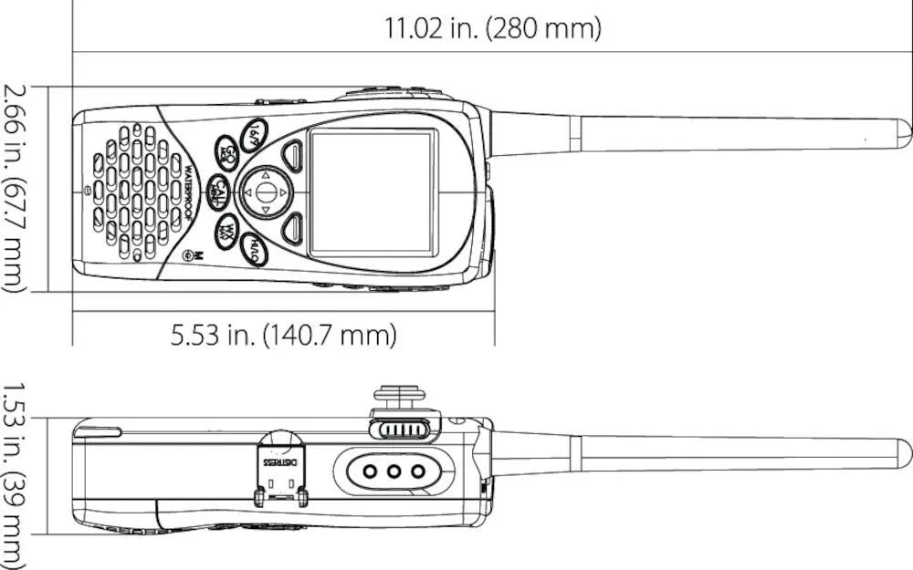 Simrad VHF HH36 Handheld VHF radio