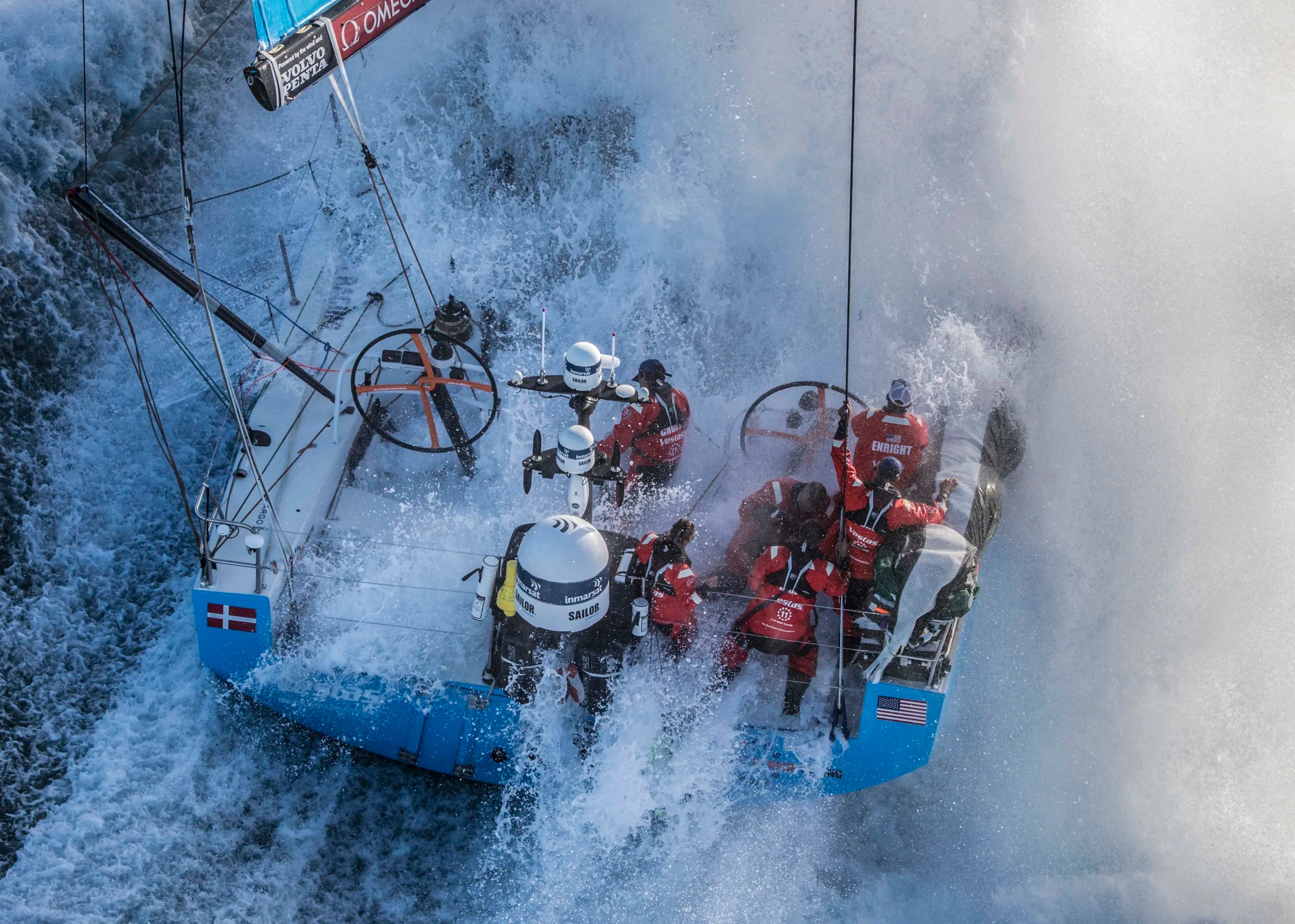 Start of Leg 2. Day 1 from Lisbon to Cape Town. Photo by Ainhoa Sanchez/Volvo Ocean Race. 05 November, 2017
