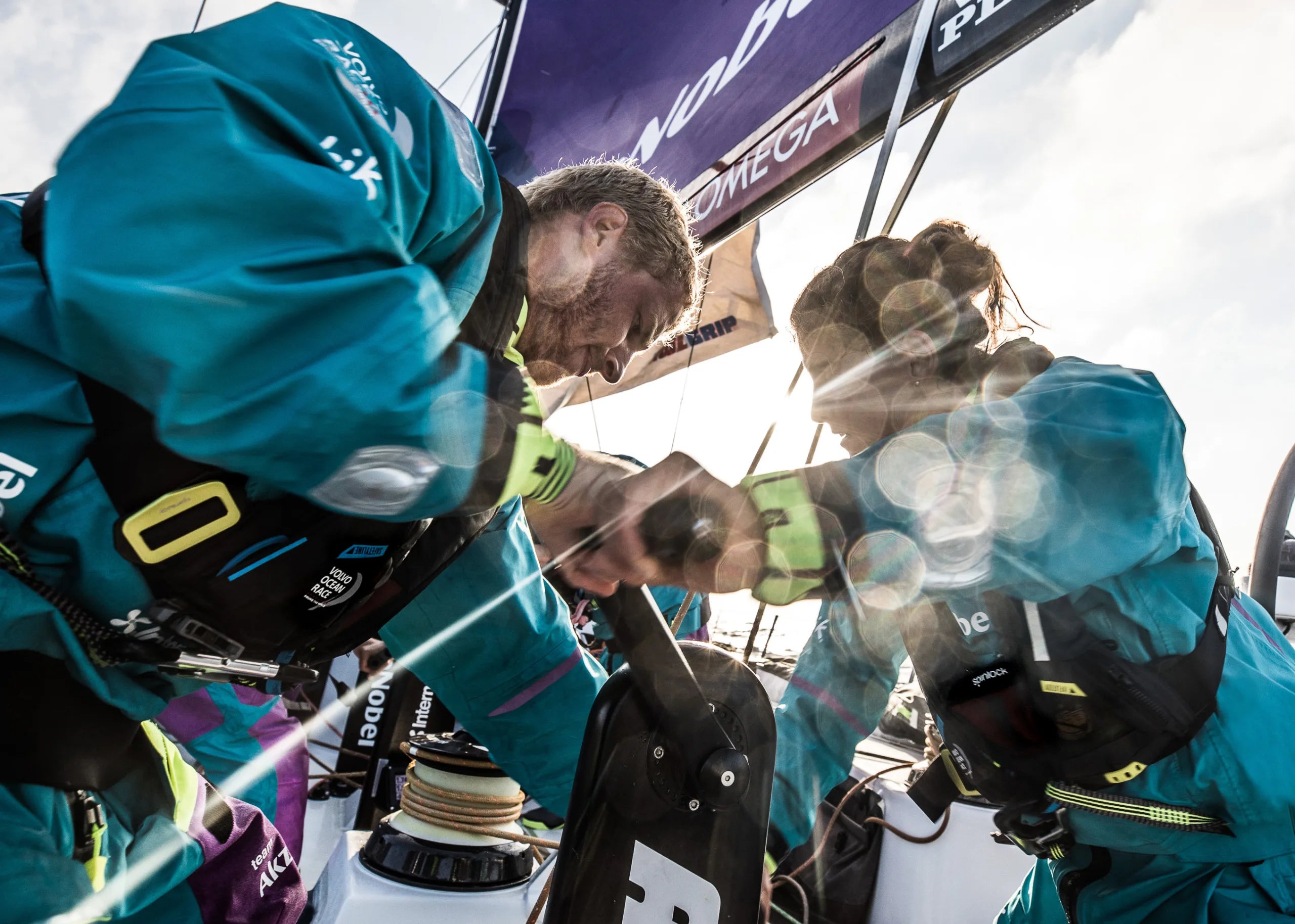 Leg 01, Alicante to Lisbon, First Morning  on board AkzoNobel. Photo by Konrad Frost/Volvo Ocean Race. 23 October, 2017