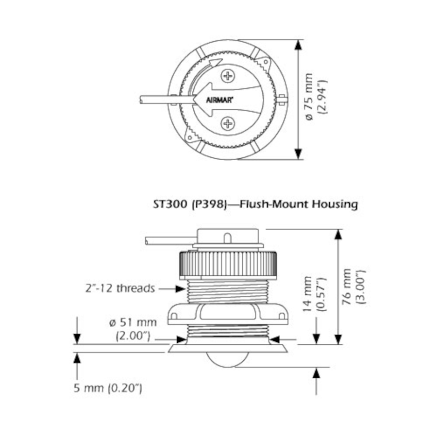 ST300 Shorty™ Thru-hull