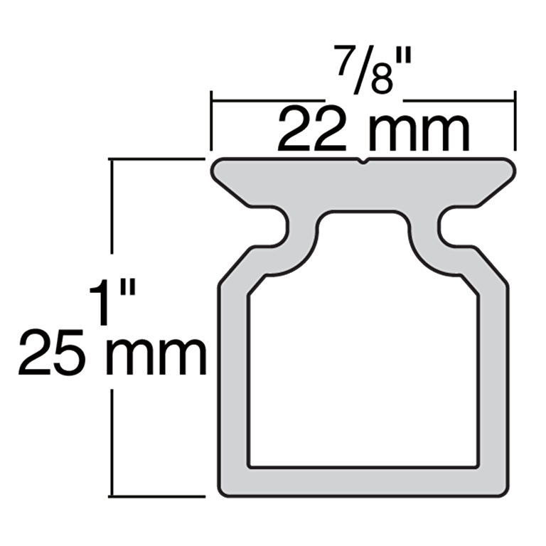 HARKEN 22mm High-Beam Track — 1 m - image 3