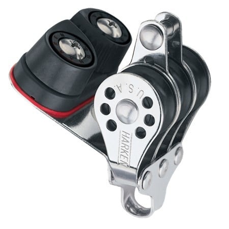 HARKEN 22mm Triple Becket Block — Cam Cleat