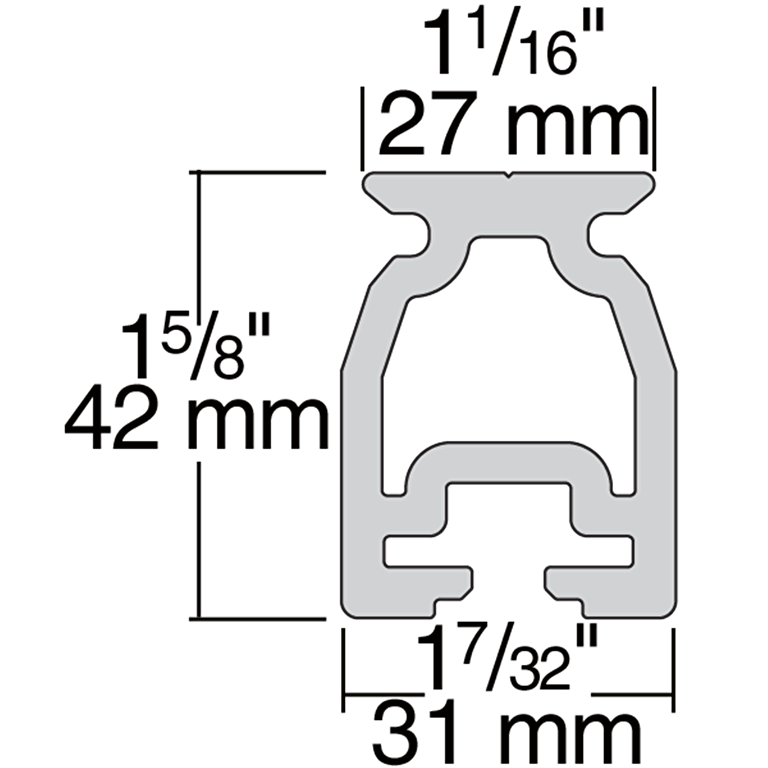 HARKEN 27mm High-Beam Track — 3.6 m - image 3