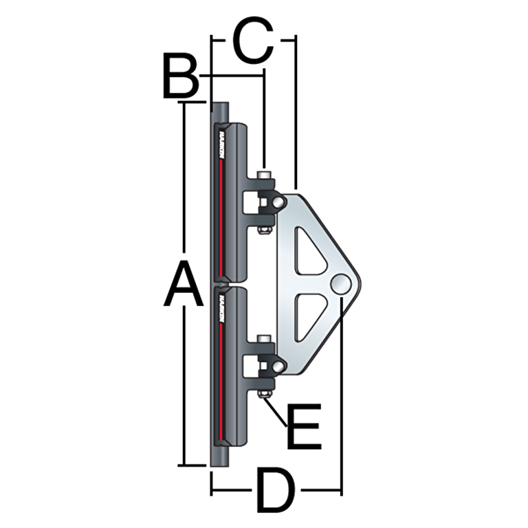 HARKEN 27mm Non-CB Headboard Car Assembly - image 2